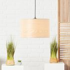 Wood pendant light beige, Enna