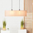 Wood pendant light beige, Enna