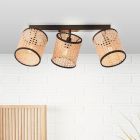 Rustic ceiling spotlight beige, Emmelie