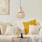 Rattan pendant light brown, Sian