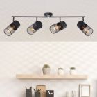 Industrial ceiling spotlight black, Georgino
