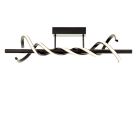 Modern ceiling light black, Quang, 16W, 3000K LED