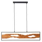 Rustic dining table hanging lamp brown, Raynor, 20W, 3000K LED