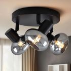 Design ceiling spotlight black, Tanju