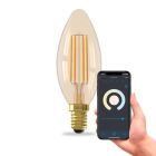 Calex smart LED bulb E14 amber, 5W, 1800-3000K
