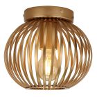 Industrial flush ceiling light gold, Lieve