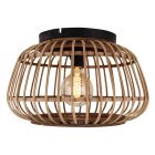 Rustic flush ceiling light brown, Cherine