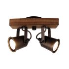 Wood ceiling spotlight black, Clazina