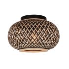 Rattan ceiling light brown, Sedat