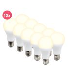 10-pack Lagiba E27 light bulb Bradley, 12W, 3000K