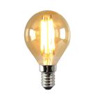 Dimmable E14 LED bulb, P45, 3w, amber glass, 2200K