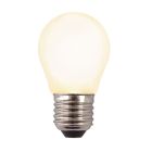 Dimmable E27 LED bulb, P45, 3w, white glass, 2700k