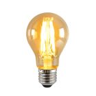 Dimmable E27 LED bulb, A60, 5w, amber glass, 2400K
