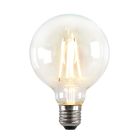 Dimmable E27 LED bulb, G95, 5w, transparent glass, 2700k