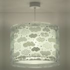 Green kids pendant light plastic, Clouds