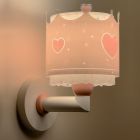 Pink kid's wall light plastic, Queen