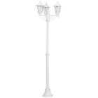 White classic outdoor light aluminium, Alieke, IP44