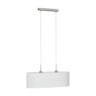 White modern pendant light fabric, Abano