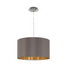 Brown modern pendant light fabric, Terme