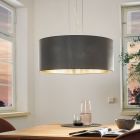 Grey modern pendant light fabric, Terme