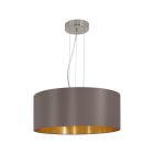 Brown modern pendant light fabric, Terme