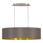 Brown modern pendant light fabric, Terme