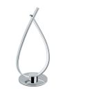 Chrome modern table lamp plastic, Therese, 14W, 3000K LED, with switch