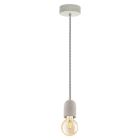 Grey pendant light metal, Christel