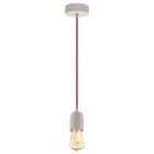 Grey vintage pendant light metal, Christel