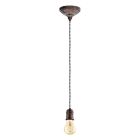 Copper vintage pendant light metal, Christel