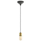 Golden vintage pendant light metal, Christel
