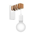 Wood wall light white, Anton