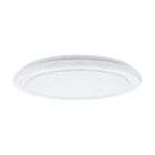 White flush ceiling light steel, Elseline, 40W, adjustable light colour LED