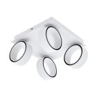 White Modern Ceiling spotlight Gabi, Aluminium, 5W 3000K (Warm white) LED