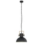 Black industrial pendant light metal, Elmira