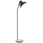 Wood floor lamp brown, Elmira, with switch