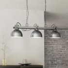 Chrome industrial pendant light metal, Elmira
