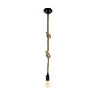 Black industrial pendant light steel, Simeon