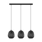Wood pendant light black, Nicole