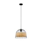 Rattan pendant light brown, Guillaume