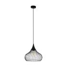 Black industrial pendant light steel, Vanessa