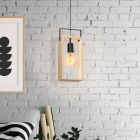Wooden pendant light, Olaf
