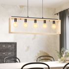 Wooden pendant light, Olaf