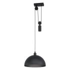Black industrial pendant light steel, Yvette
