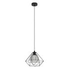 Black industrial pendant light steel, Yuen