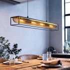 Black industrial pendant light aluminium, Mauricio