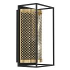 Black industrial wall light aluminium, Mauricio