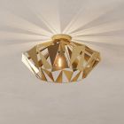 Golden design flush ceiling light steel, Charmain