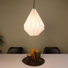 Paper pendant light white, Leco