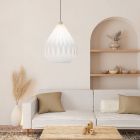 Paper pendant light white, Leco